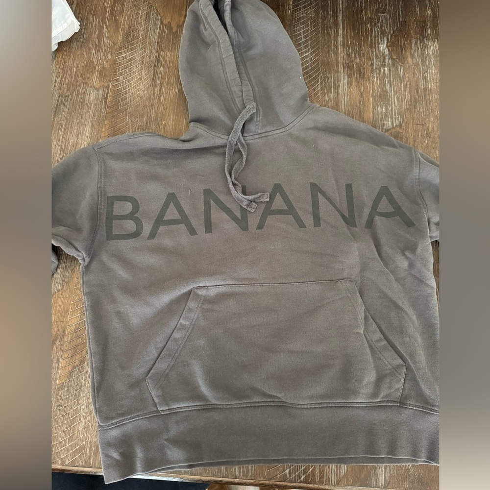 Banana Republic Gray Hoodie with Logo